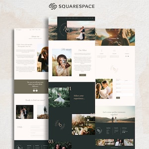 Squarespace template 7.1, Squarespace landing page, Website banner photographer, Squarespace website template for photography, Portfolio