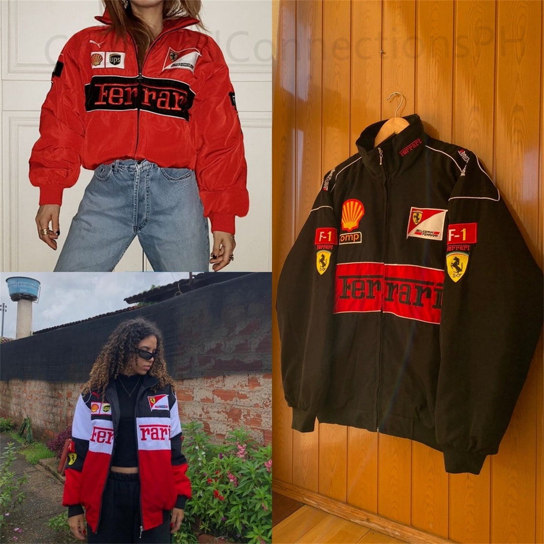 F1 Embroidered Racing Jacket Vintage Three Color Nascar Retro Etsy UK