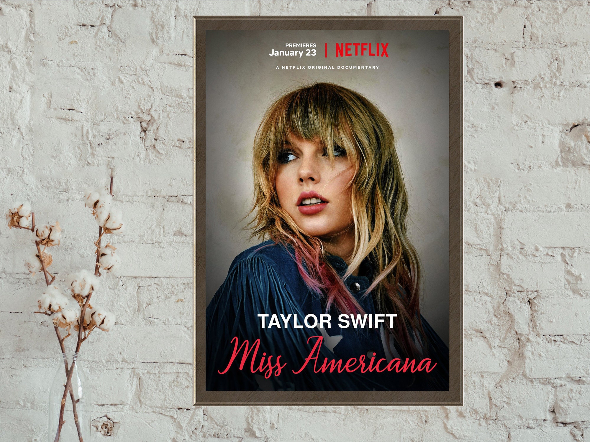 Taylor Swift Poster Netflix Wall Art Swiftie Gift Poster Etsy