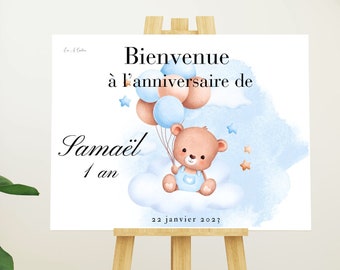 affiche anniversaire personnalisée, idee cadeau, idee décoration maison anniversaire