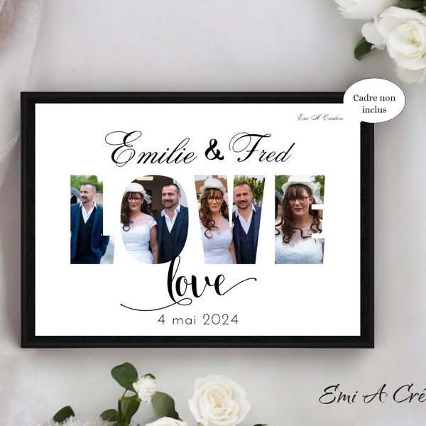 Cadre photo couple - Etsy France