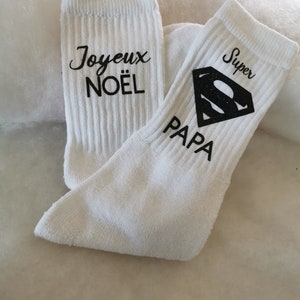 Personalized sock ideal Christmas gift, an original gift for super dad, Christmas, Christmas gift, Christmas gift dad, Christmas gift