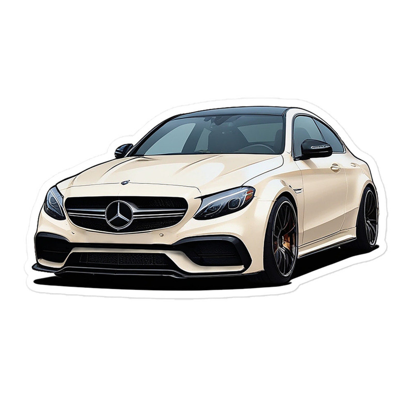 Mercedes C63S AMG W205 Sticker - Etsy