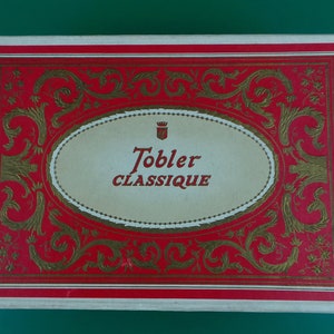 Vintage Pappschachtel Tobler Classique Schokoladensortiment * Made in England