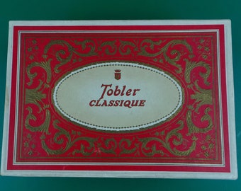 Vintage Cardboard Box Tobler Classique Chocolate Assortment * Made in England
