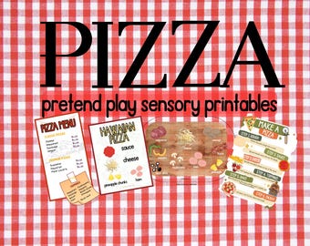Pretend Play Pizza Printable Set