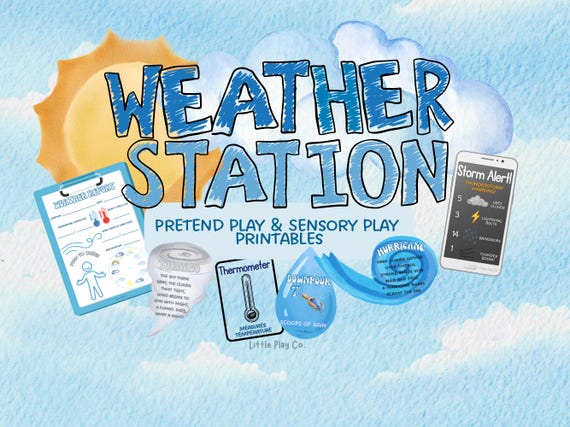 Weather Station Pretend Play Sensory Printables