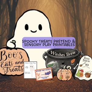 Spooky Treats Sensory Play Printables