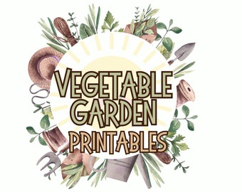 Vegetable Garden Flisat Inserts and Pretend Play Printables, Flashcards