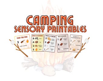 Camping Sensory Printable Set