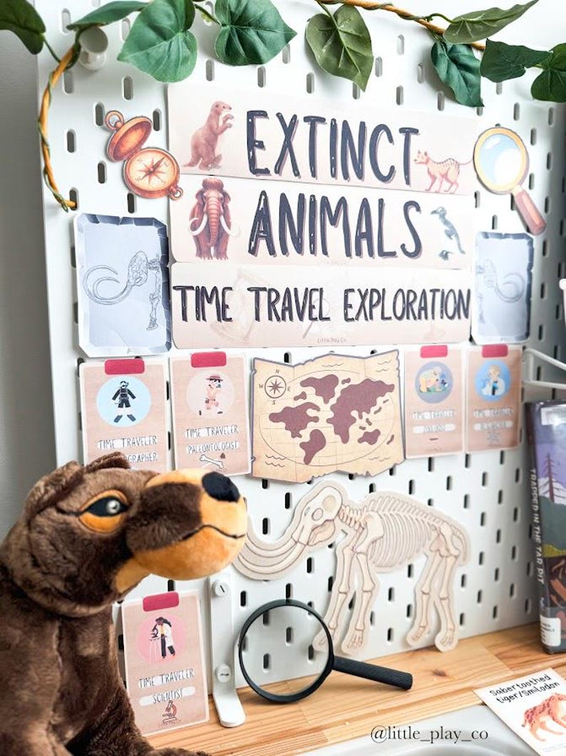 Extinct Animals Learning and Sensory Play Printables - Etsy