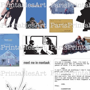 Eternal sunshine of the spotless mind sticker set A4
