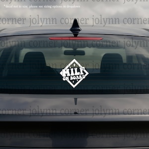 Vinyl Sticker Car Decal Funny Quote Head Turner for Vehicle Window Mirror Electronic Accessory | MILF ON BOARD