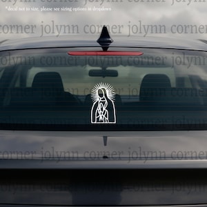 Vinyl Sticker Car Decal Catholic Religious Virgin Mary Vehicle Window Mirror Electronic Accessory | Virgen De Guadalupe