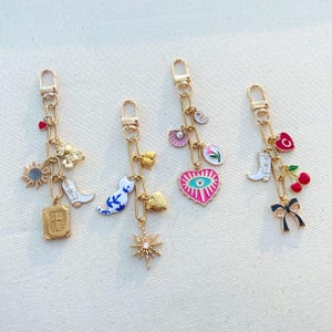 Porte-clés à breloques, Porte-clés personnalisé, Accessoire pour chaîne de sac à main, Sac à bandoulière, Trombone, Cadeau pour elle, Personnalisé, Personnalisable, Pour vous