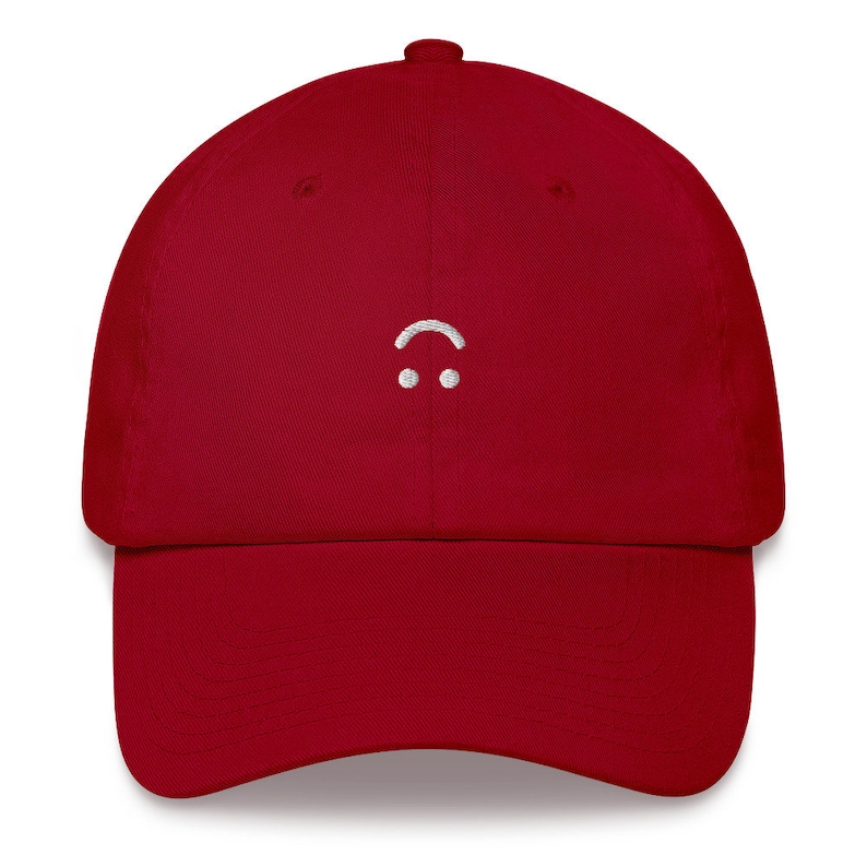 Upside Down Smiley Face Baseball Cap