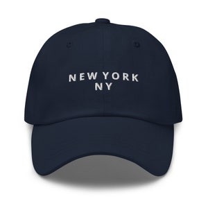 New York-hoed, NY-hoed, New York-pet, NY-pet, baseballpet, baseballpet, New York, geborduurd
