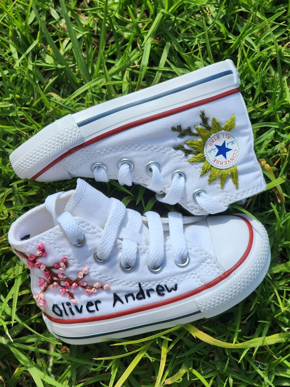 Monogrammed converse kids discount