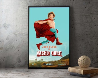 Nacho Libre Jack Black High Quality Movie Poster,Modern Home Decor Print