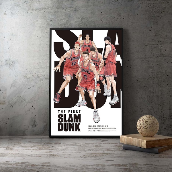 The First Slam Dunk 2022 Anime Japanese Movie Poster,Unframed Canvas Home Wall Art Living Decor Print