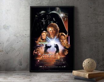 Star Wars Episode III - Revenge of the Sith 2005 Movie Poster,High Quality Unframed Home Decor,Office Decor Canvas Print,Gift