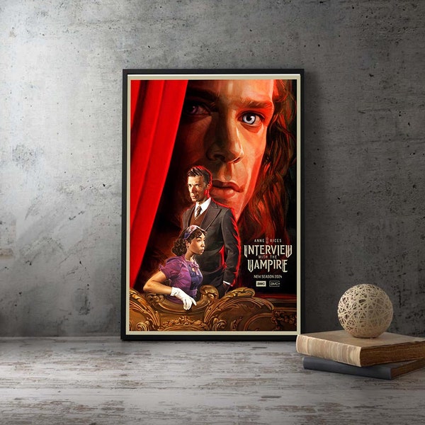 Interview with the Vampire2023 Movie Premium Poster,Music Poster,Unframed Canvas Wall Art Home Decor Print,Film Print