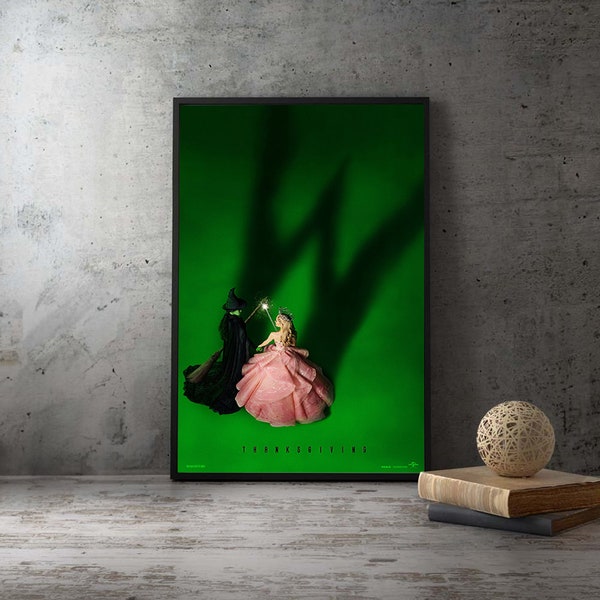 Wicked 2024 Movie Poster,High Quality Unframed Home Decor,Office Decor Canvas Print,Gift