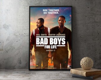 Bad Boys for Life 2020 Movie Poster,Unframed Home Wall Art Living Decor Print