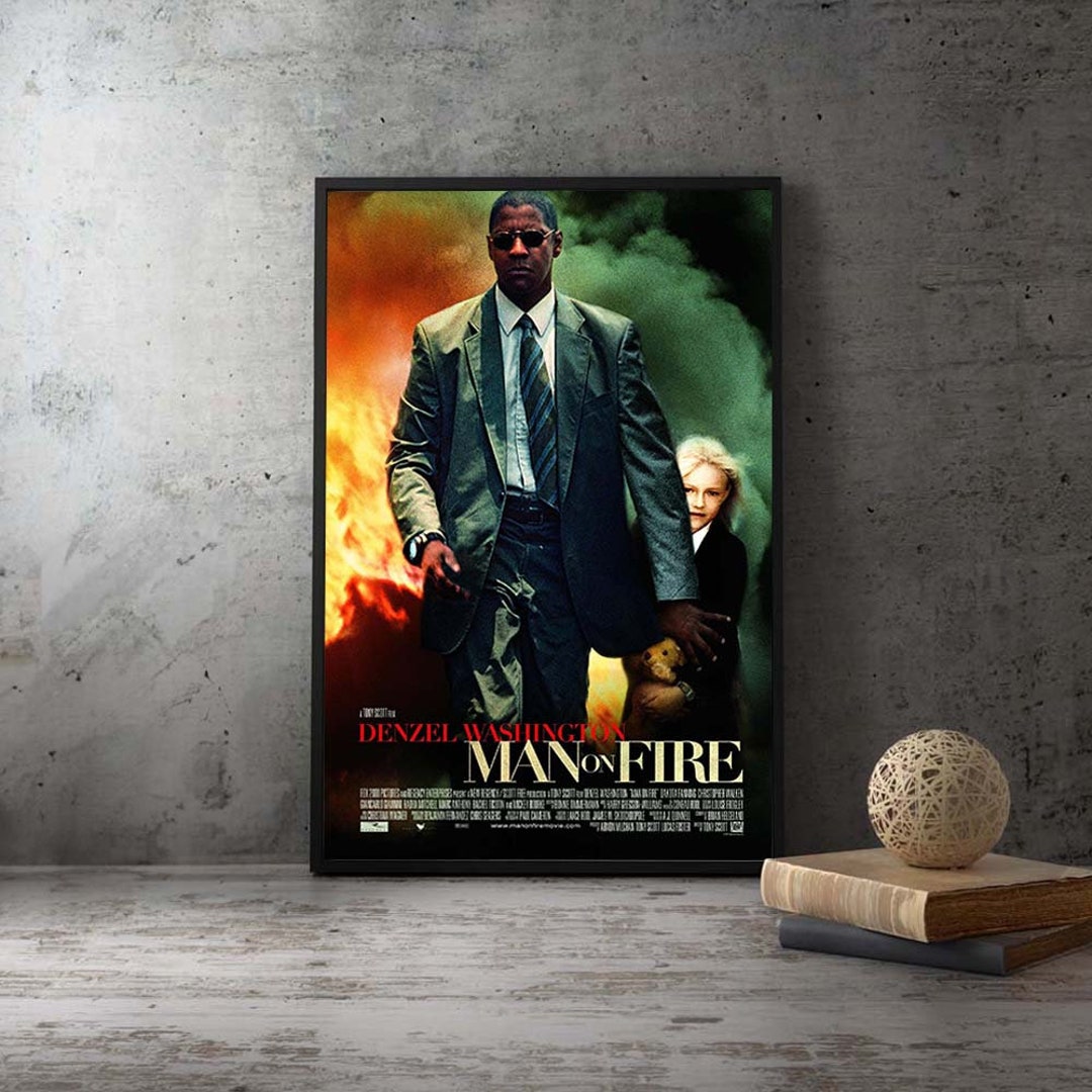 Man on Fire Movie Poster,film Poster,high Quality Canvas Home Decor
