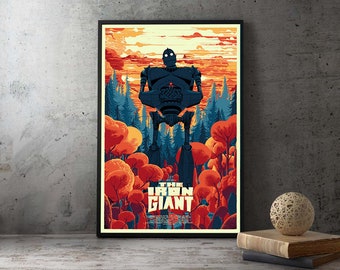 The Iron Giant 1999, affiche de film, affiche de film sans cadre, impressions sur toile, photos d'art mural