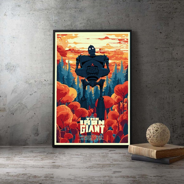 The Iron Giant 1999 Movie Poster,No Frame Film Poster,Wall Art Picture Canvas Prints