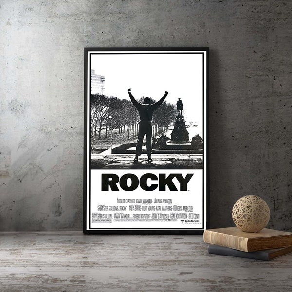 Rocky Movie Poster,Film Poster,High Quality Canvas Home Decor Print