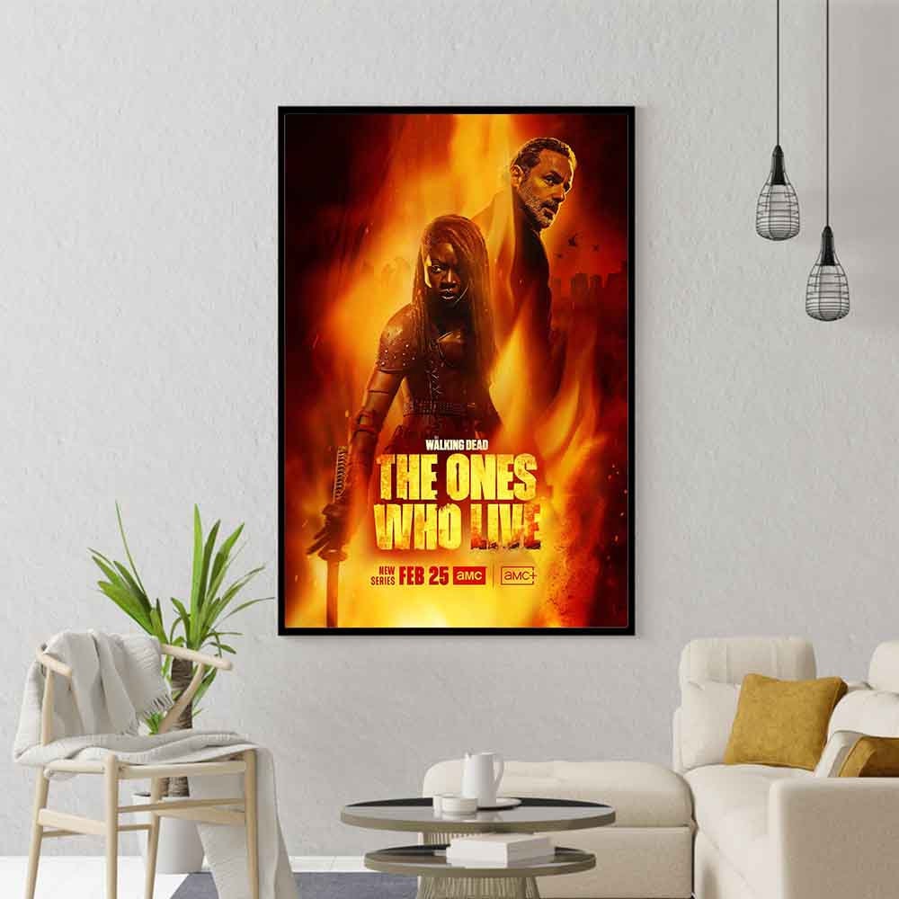 Discover The Walking D: The Ones Who Live 2024 Movie Poster,Film Print,Wall Art Decor Home Print,Painting Poster,No Frame