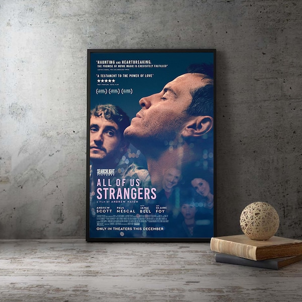 All of Us Strangers 2023 Movie Poster,Unframed Home Decor Canvas Print,Gift
