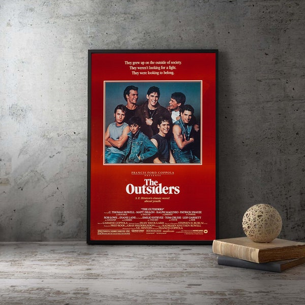 The Outsiders 1983 Movie Poster,No Frame Art Wall Painting HD Print Poster