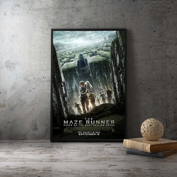 Affiche du film The Maze Runner 2014, impression sur toile déco sans cadre