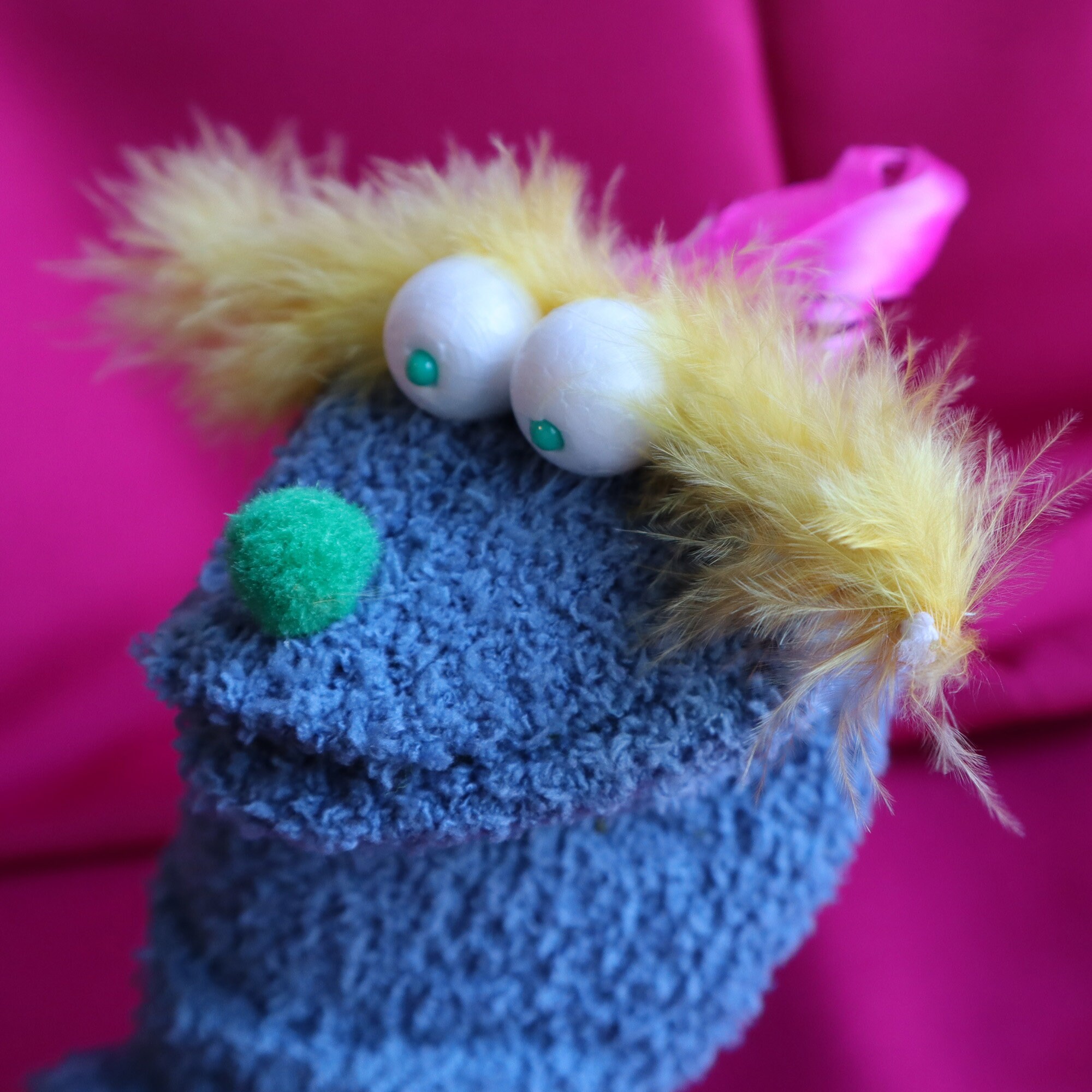 Blueberry A Fluffy Sock Puppet - Etsy