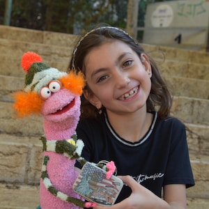 Raspberry - A Fluffy Sock Puppet