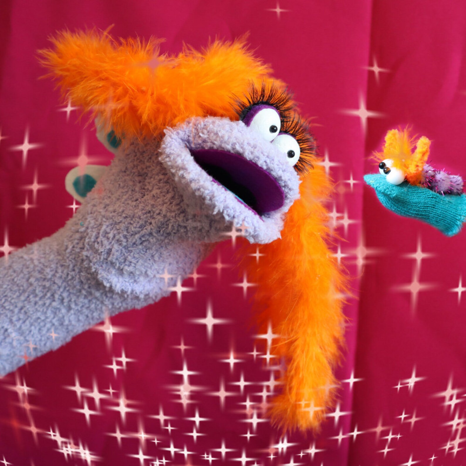 Ginger Fairy A Fluffy Sock Puppet - Etsy