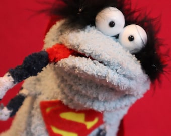 Superman - A Fluffy Sock Puppet
