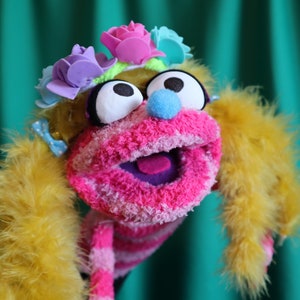 Cranberry - A Fluffy Sock Birthday Puppet
