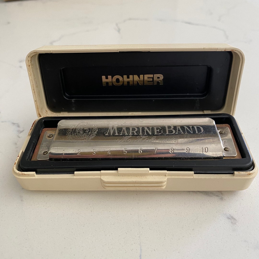 1896 Vintage Hohner Made in Germany Harmonica Marine Band M - Etsy