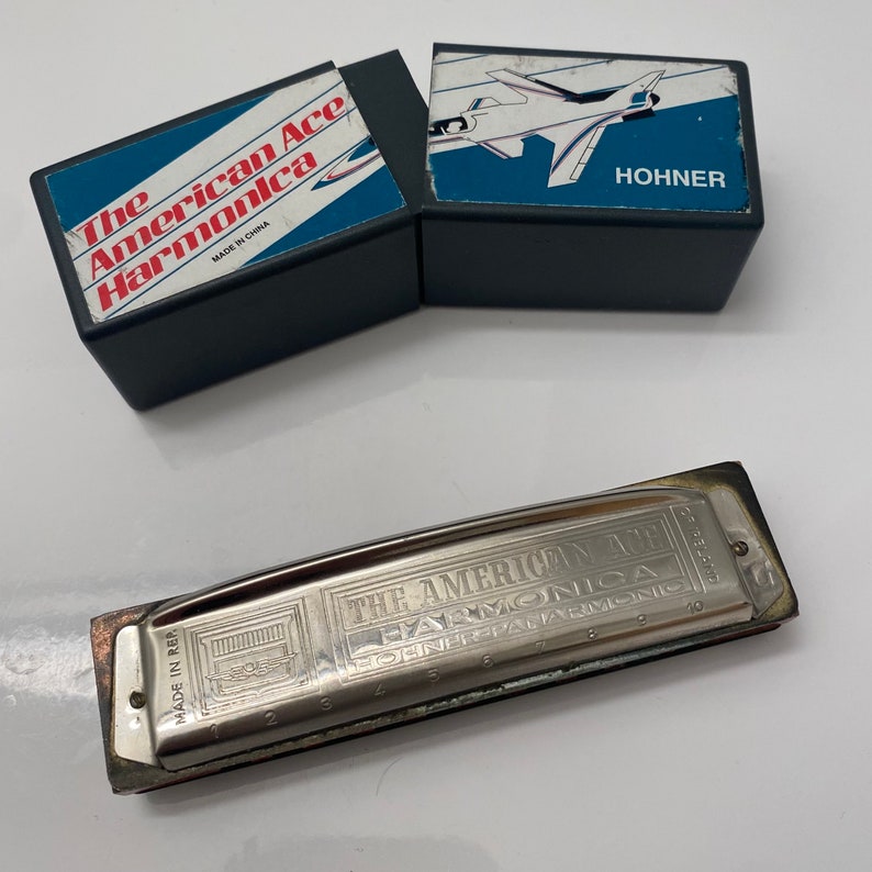Vintage Harmonica Hohner Panarmonic Brand the American Ace Great