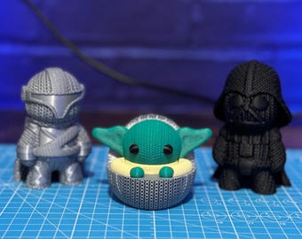 Space Wars 3D Printed Characters