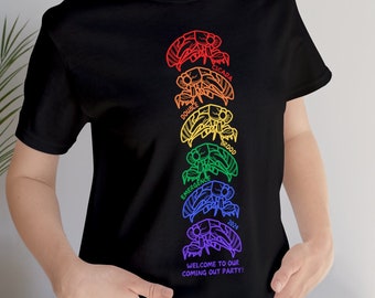 Welcome To Our Coming Out Party! | 2024 Cicada Double Brood Emergence T-shirt | Nature Lover's Gift | Pride Colors, Fun Collectible T-shirt