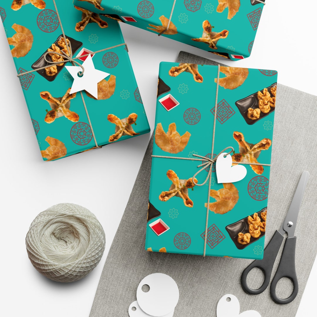 Crab Rangoon Wrapping Paper Crab Rangoon Gift Wrap Your Friends and