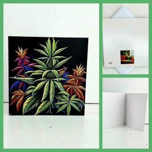 Wiet wiet stoners verjaardagskaart pot kop uniek anders mooi modern interessant 1 verhuizen bedankt borduurfoto