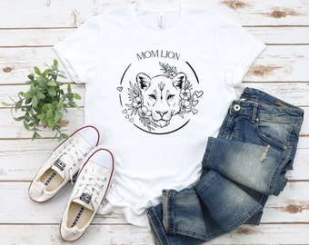 Lions Shirt Lion T-Shirt Animal Owner Gift Animal Shirt Lion Face Shirt Animal Face Shirt Floral Animal Face Majestic Lion Shirt Animal Love