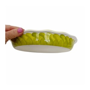 Anthropologie Stoneware Apple Lime Pie Baker Dish image 6