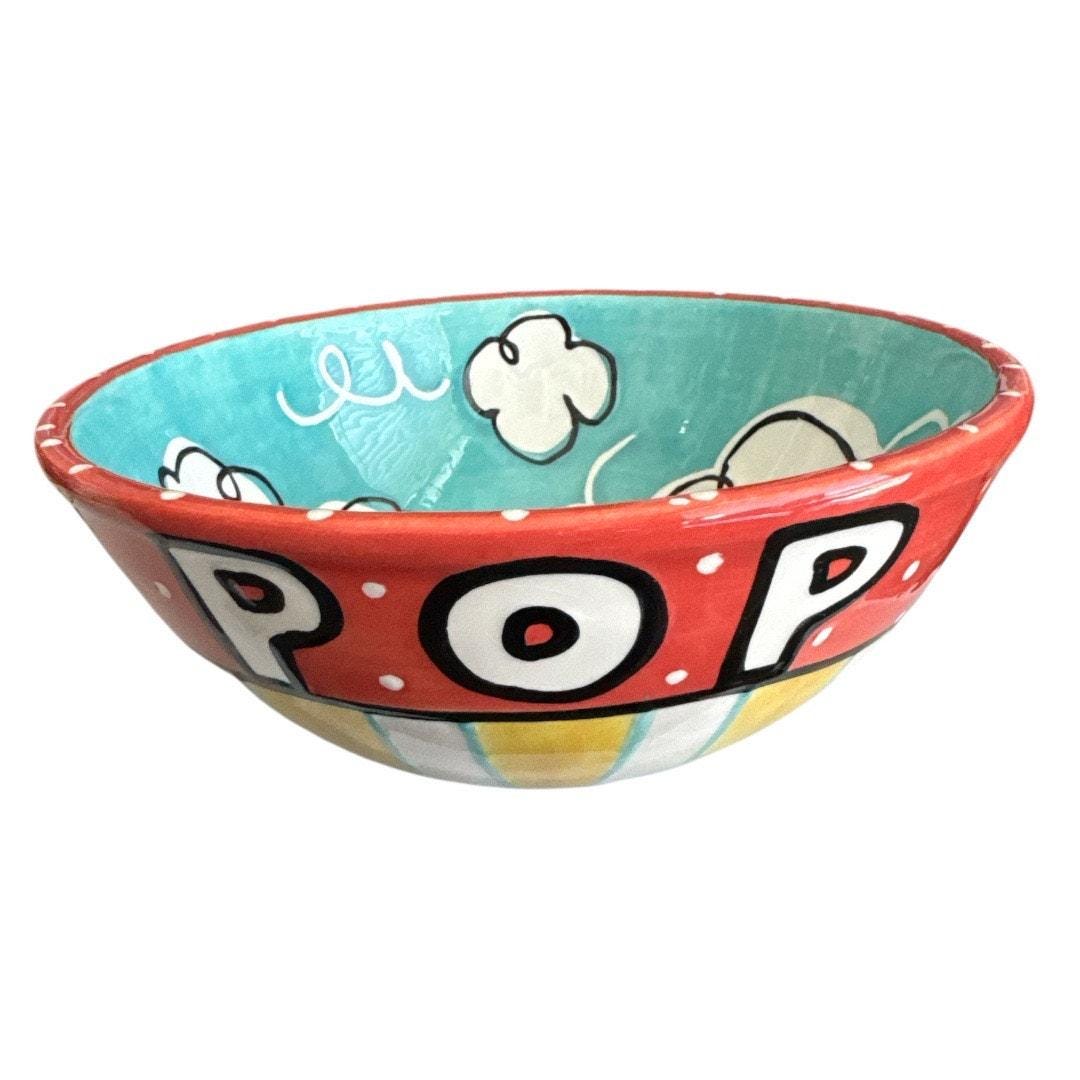 With Love Joanne for Lotus 7.5” Colorful Popcorn Bowl
